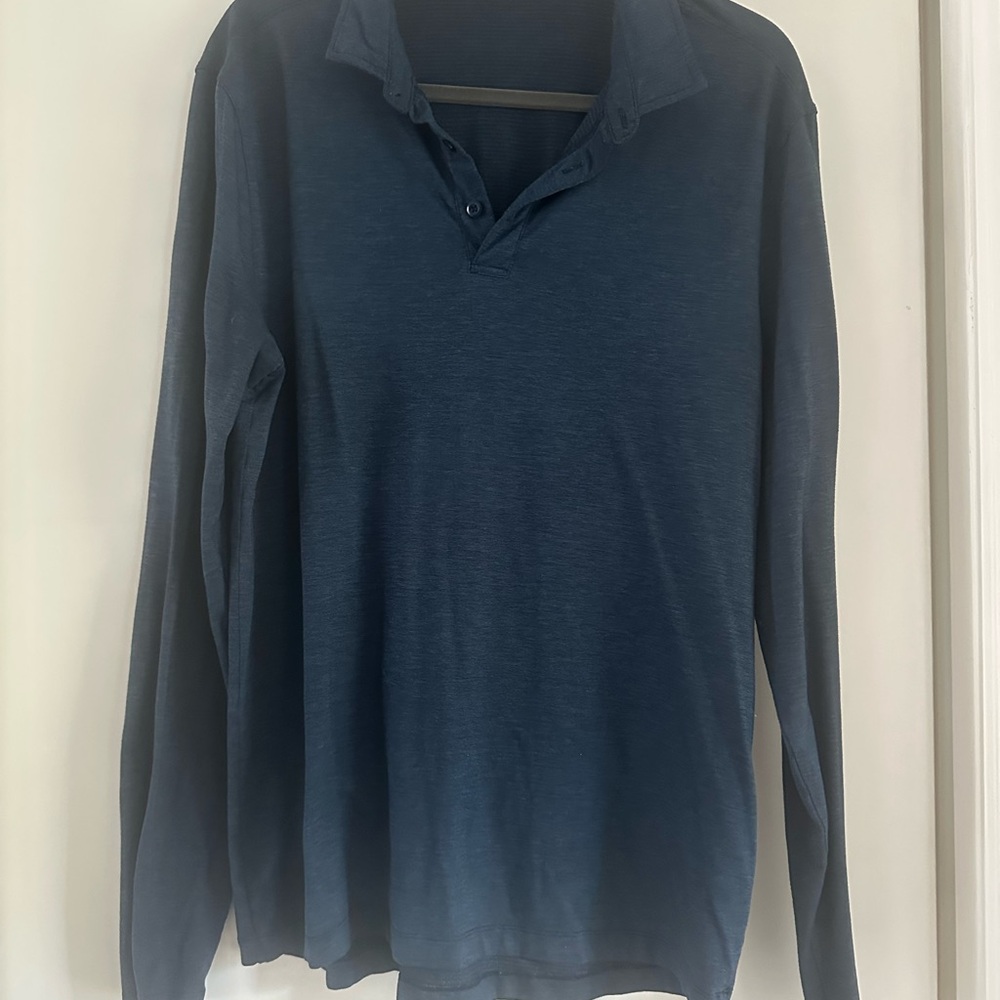 lululemon athletica Men's Deep Blue Long Sleeve Tee